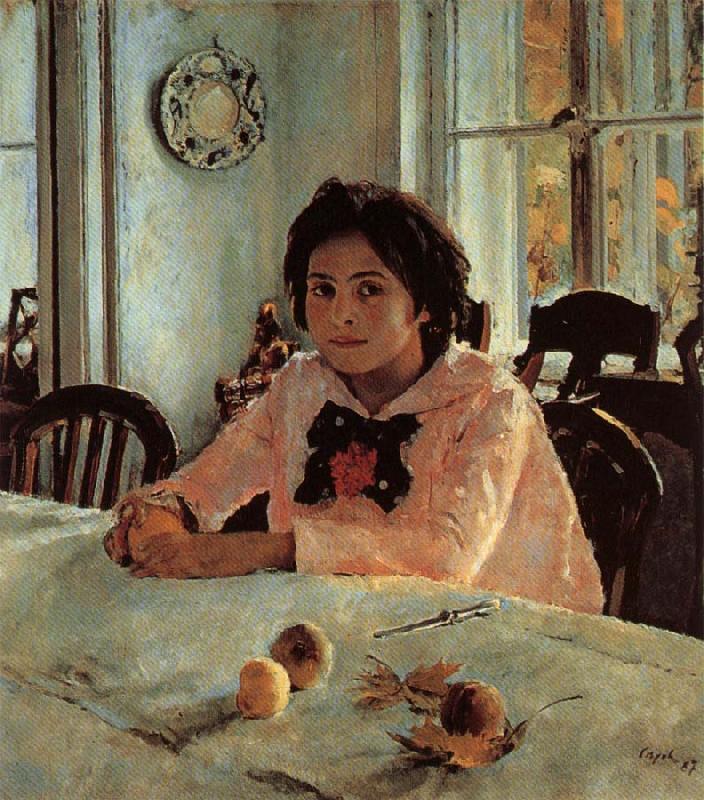 Valentin Aleksandrovich Serov Girl With Peaches China oil painting art